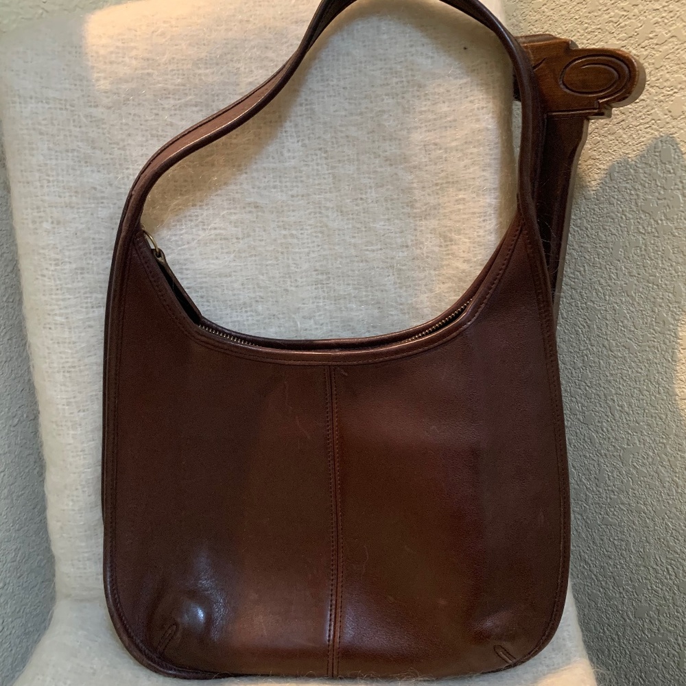 Vintage Handcrafted Coach Brown Leather ERGO Bag  # 9025 from 1990’s